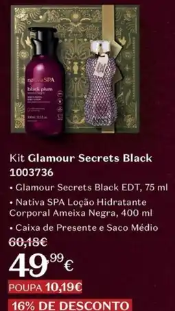 O Boticário Kit glamour secrets black promoção