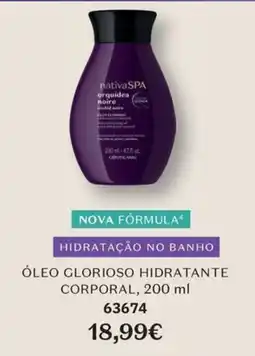 O Boticário Nativa spa óleo glorioso hidratante corporal promoção