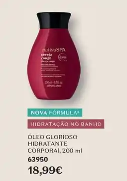 O Boticário nativa spa óleo glorioso hidratante corporal promoção