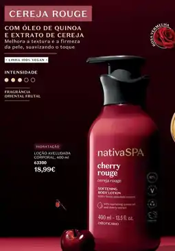 O Boticário nativaSPA cherry rouge promoção