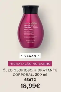 O Boticário nativa spa óleo glorioso hidratante corporal promoção