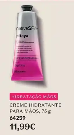 O Boticário nativa spa creme hidratante para mãos pitaya promoção