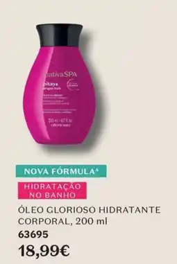 O Boticário nativaSPA óleo glorioso hidratante corporal promoção