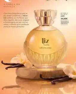 O Boticário liz vanilla promoção