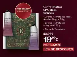 O Boticário Coffret Nativa SPA Mãos promoção