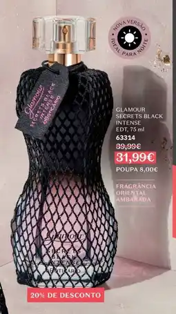O Boticário glamour secrets black intense promoção