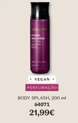 O Boticário nativa spa rosas secretas body splash promoção