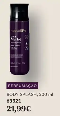 O Boticário nativa spa uva merlot body splash promoção