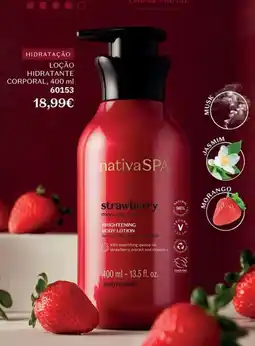 O Boticário nativa spa strawberry morango ruby promoção