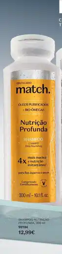 O Boticário Match Shampoo Nutrição Profunda promoção