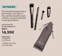 O Boticário Kit pincéis intercambiáveis promoção