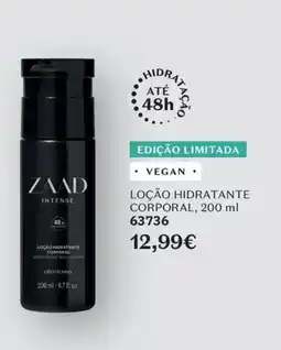 O Boticário zaad intense loção hidratante corporal promoção