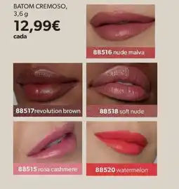 O Boticário batom cremoso promoção