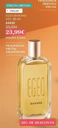 O Boticário Egeo banana promoção