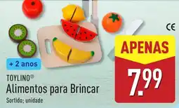 ALDI TOYLINO Alimentos para Brincar promoção