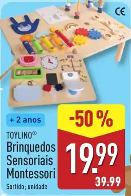 ALDI TOYLINO Brinquedos Sensoriais Montessori promoção