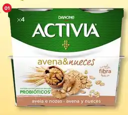 Amanhecer logurte Activia Danone Gama promoção