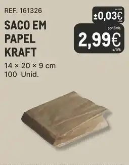 Makro Saco em papel kraft promoção
