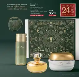 O Boticário Coffret Lily II promoção