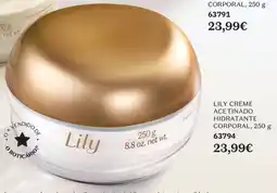 O Boticário Lily creme acetinado hidratante corporal promoção