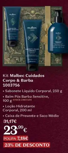O Boticário Kit Malbec Cuidados Corpo & Barba 1003756 promoção