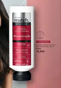 O Boticário Condicionador science reconstrução promoção