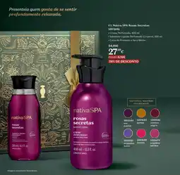 O Boticário Kit Nativa SPA Rosas Secretas 1003686 promoção
