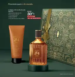 O Boticário Kit Botica 214 Sevilla Dorada promoção