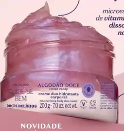 O Boticário Creme duo hidratante corporal promoção