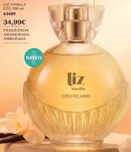 O Boticário Liz vanilla promoção