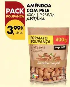 Pingo Doce com - amêndoa com pele promoção
