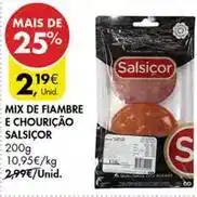 Pingo Doce Mix - de fiambre e chouricao promoção