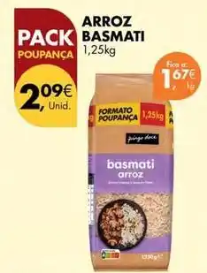 Pingo Doce A+ - arroz basmati promoção