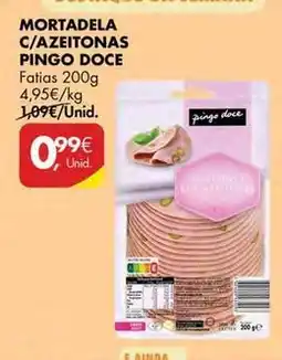 Pingo Doce Pingo doce - mortadela c/azeitonas promoção