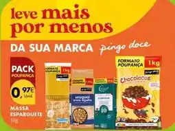 Pingo Doce Pingo doce - massa esparguete promoção