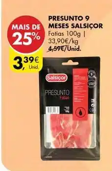 Pingo Doce Presunto 9 meses promoção