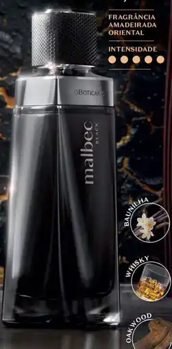O Boticário Malbec black edt promoção
