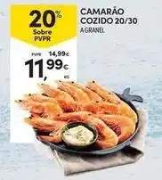 Continente Bom dia Camarão cozido 20/30 promoção
