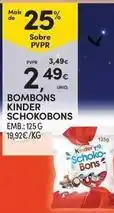 Continente Bom dia Kinder - bombons schokobons promoção