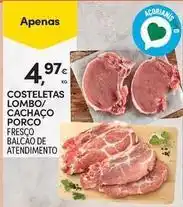 Continente Bom dia Costeletas lombo/cachaço porco promoção