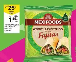 Continente Bom dia Mexifoods - tortilha fajita promoção