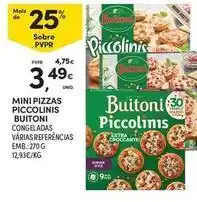 Continente Bom dia Buitoni - mini pizzas piccolinis promoção