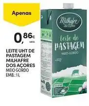 Continente Bom dia Milhafre - leite uht de pastagem promoção