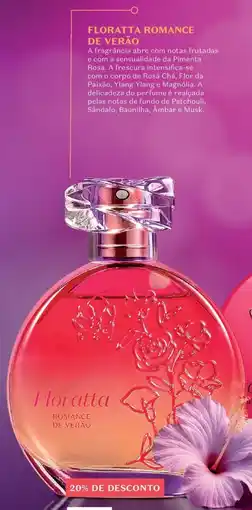 O Boticário Floratta romance de verão edt promoção