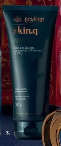 O Boticário Gel e máscara de limpeza borbulhante 2 em 1 skin q. harry potter promoção