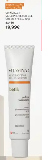 O Boticário Vitamina c multiprotetor gel-creme FPS50 promoção