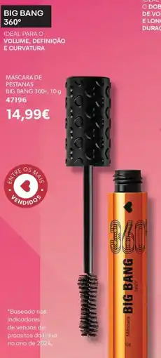 O Boticário Máscara de pestanas big bang 360° promoção