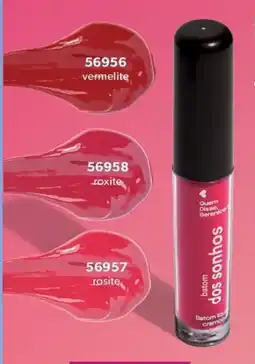 O Boticário Batom líquido cremoso dos sonhos promoção