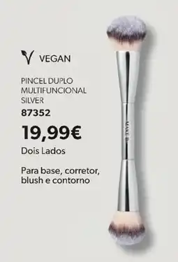 O Boticário Pincel duplo multifuncional silver 87352 promoção