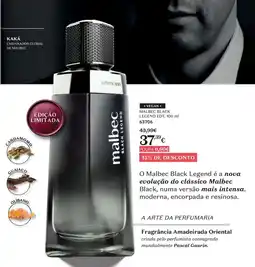 O Boticário Malbec black legend edt promoção